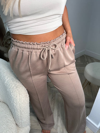 Chloe Lined Joggers - Hazelnut