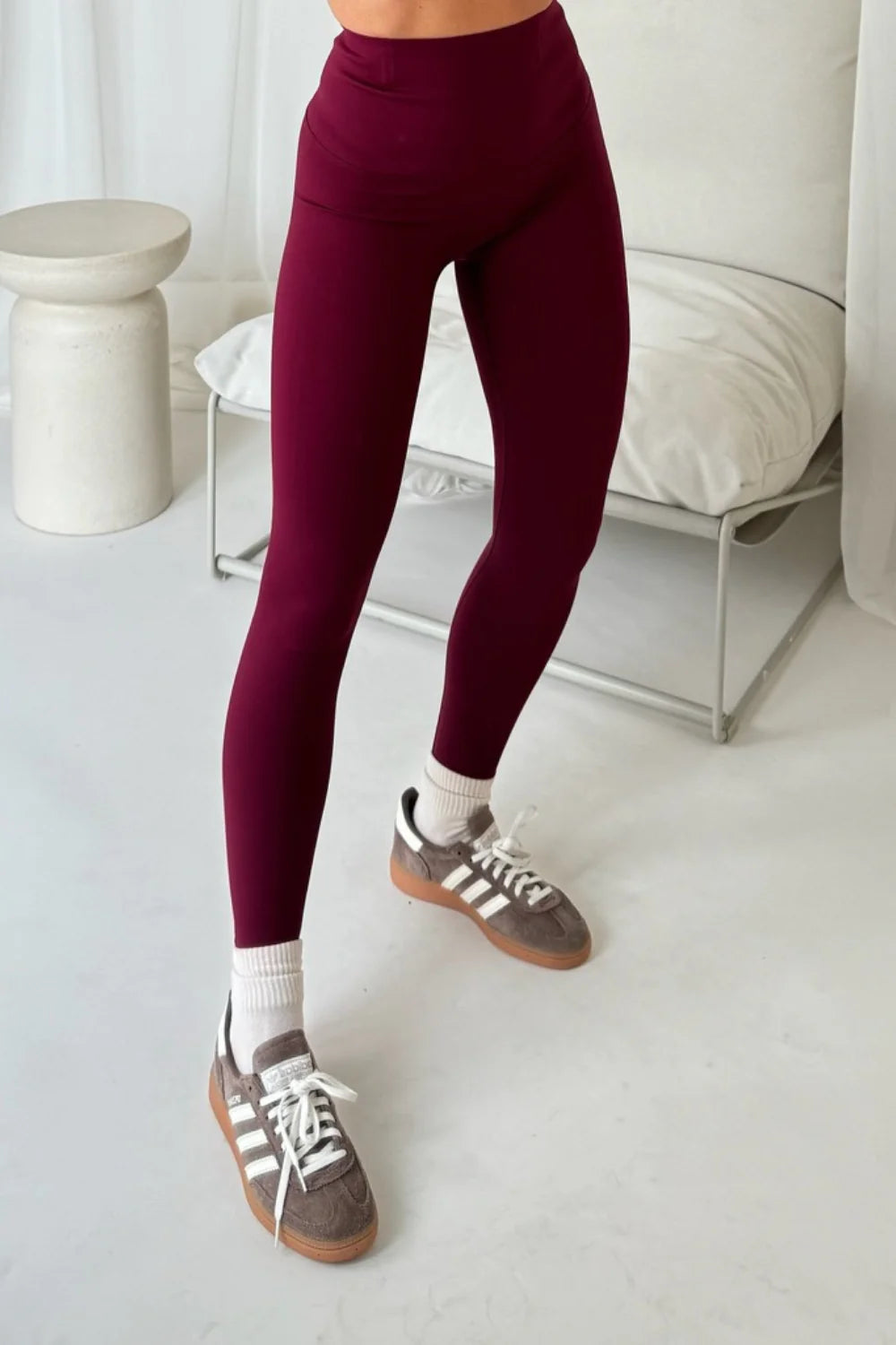 Burgundy Energy Leggings