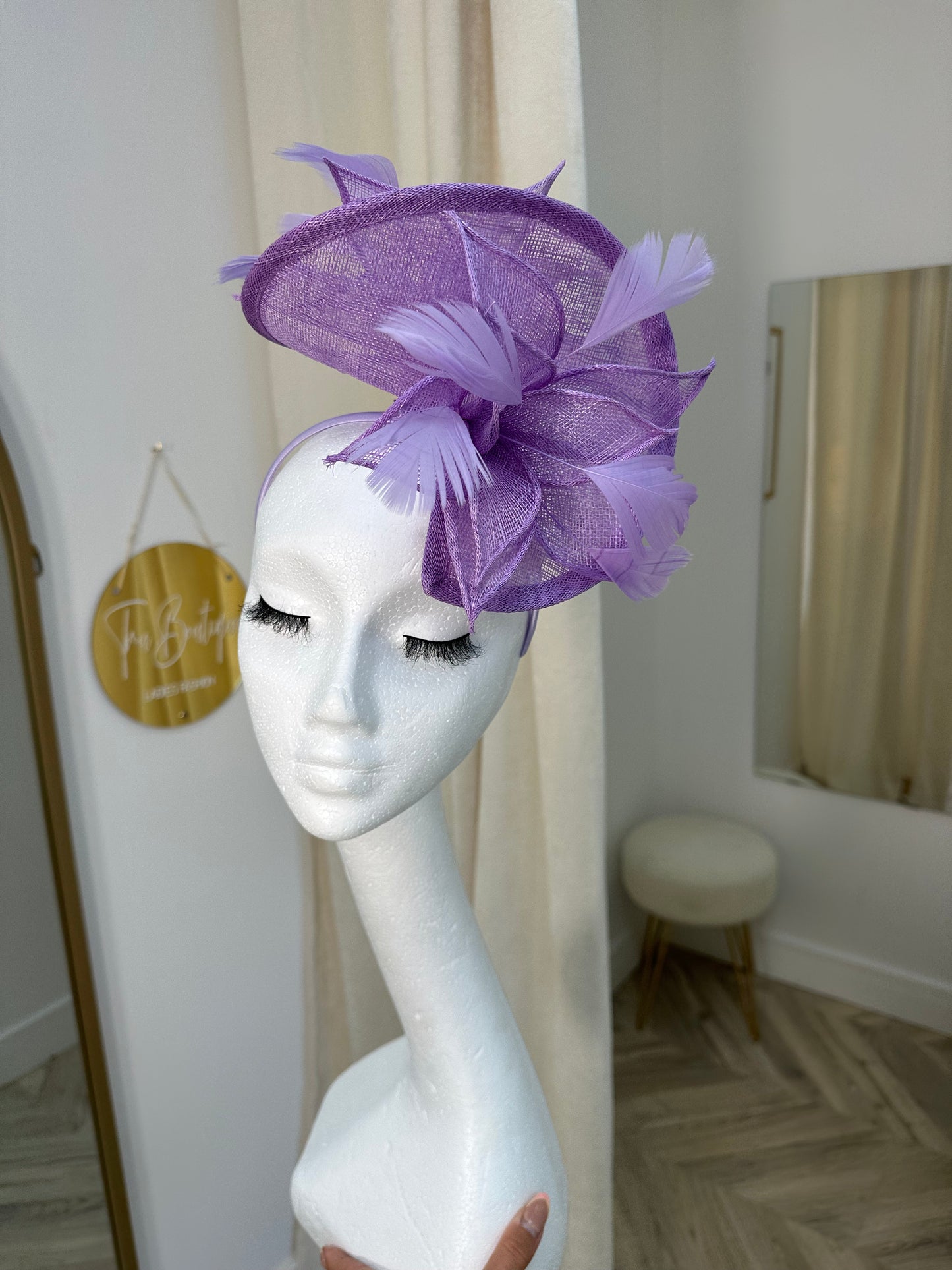 Dovie Spiral Fascinator - LILAC