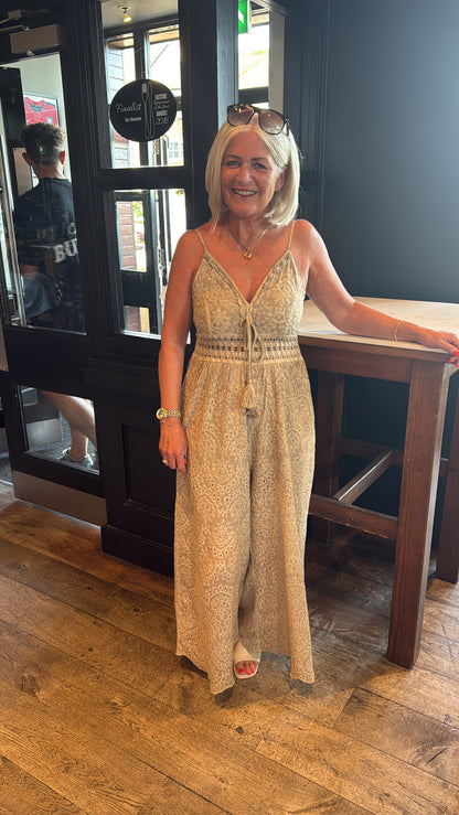 Samantha Broderie Anglaise Jumpsuit