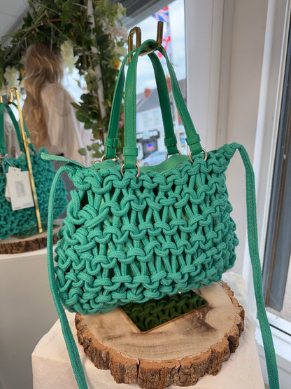 Easy Luxe Knot Handbag - Turquoise