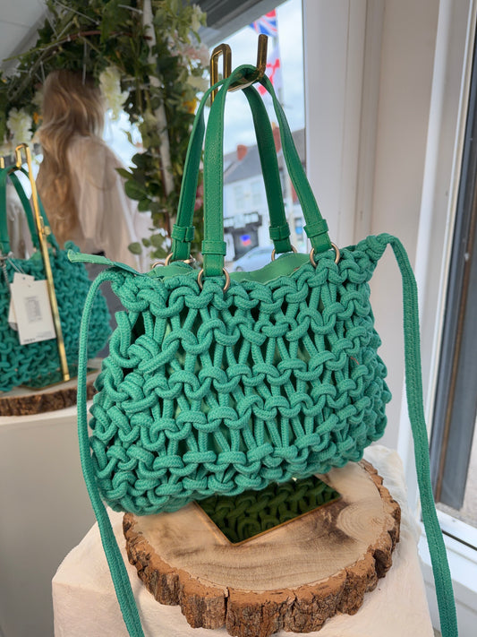 Easy Luxe Knot Handbag - Turquoise