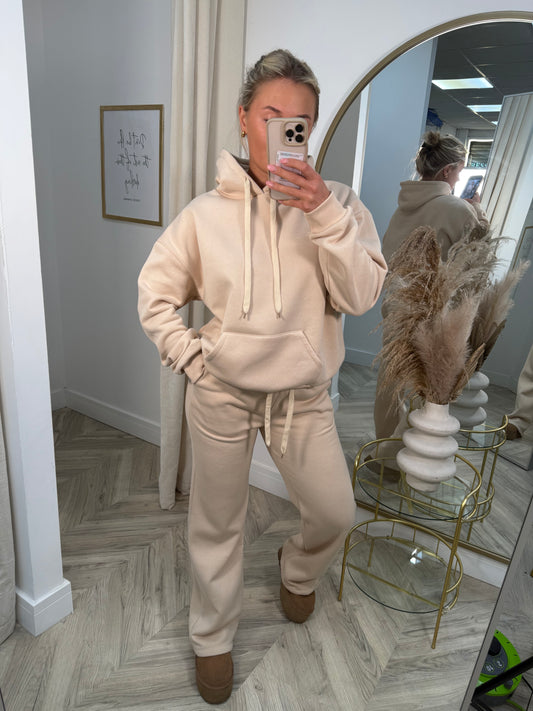 Amelia Beige Tracksuit Set