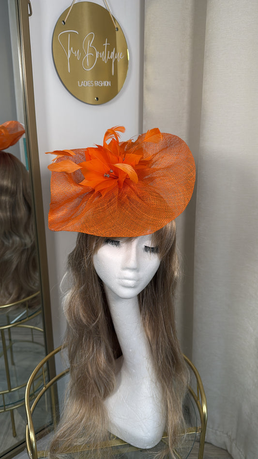 Oelna Fascinator - Orange