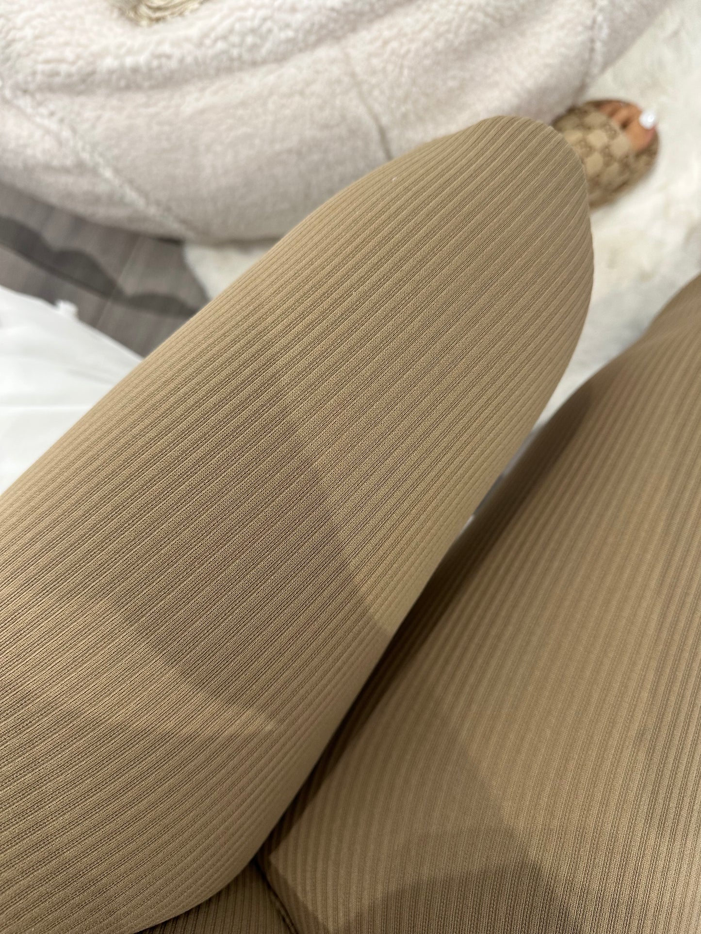 Beige Seamless Leggings