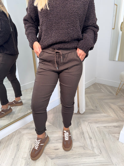 Magic Trousers - DARK BROWN