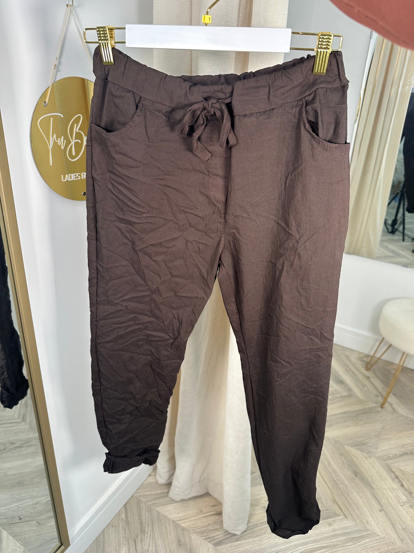 Dark Brown Magic Pants Trousers