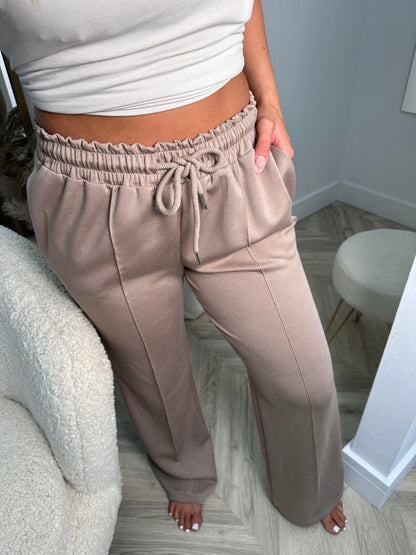 Chloe Lined Joggers - Hazelnut