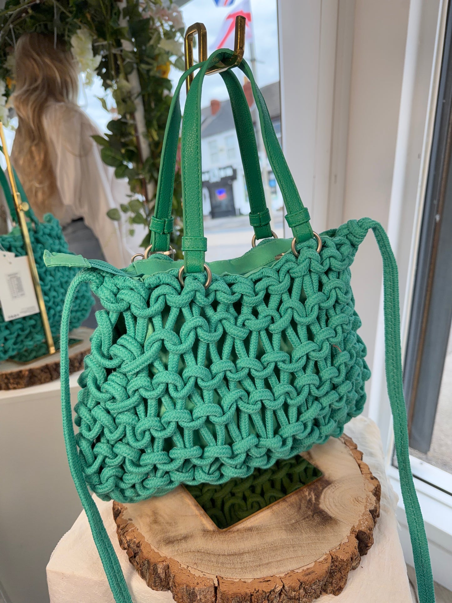 Easy Luxe Knot Handbag - Turquoise