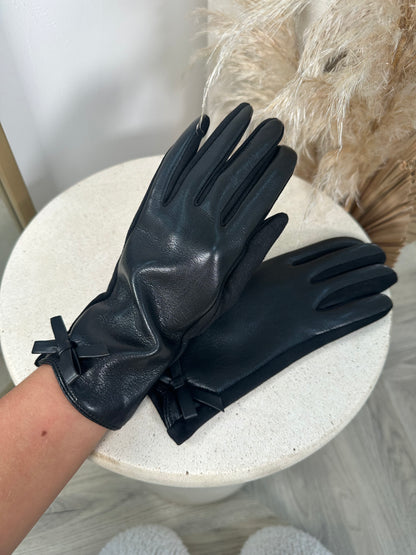 Leather Brenda Gloves - Black