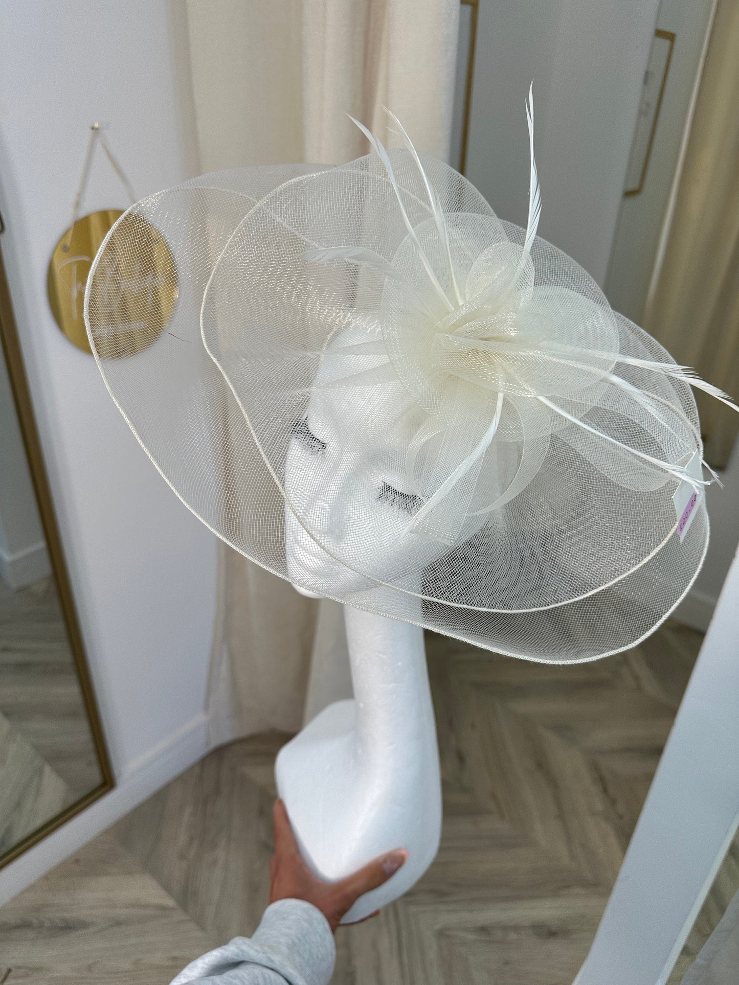 Cordilee Medium Fascinator - WHITE