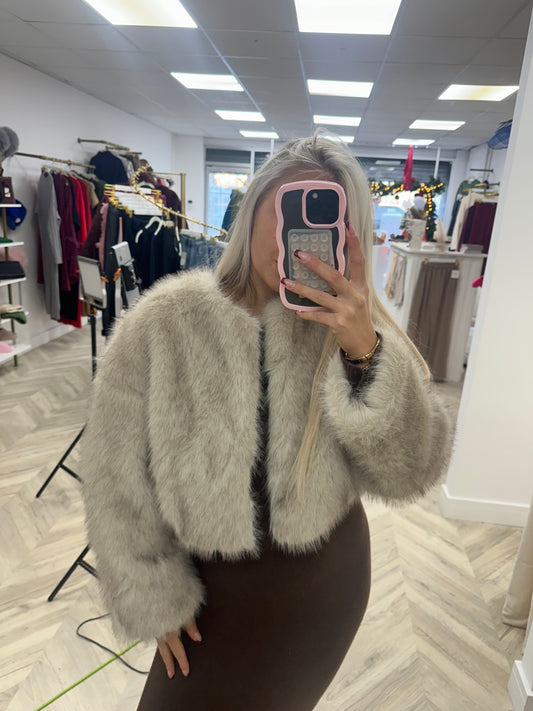 Mink Millie Cropped Fur Jacket