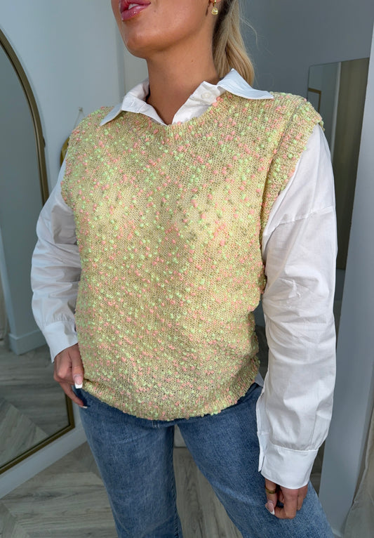 Grace Bobble Knitted Vest