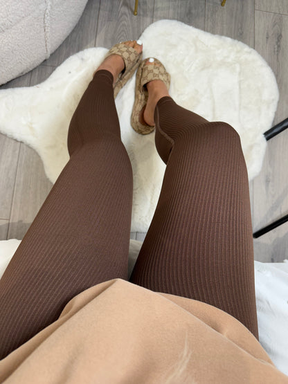 Chocolate Brown Seamless Leggings