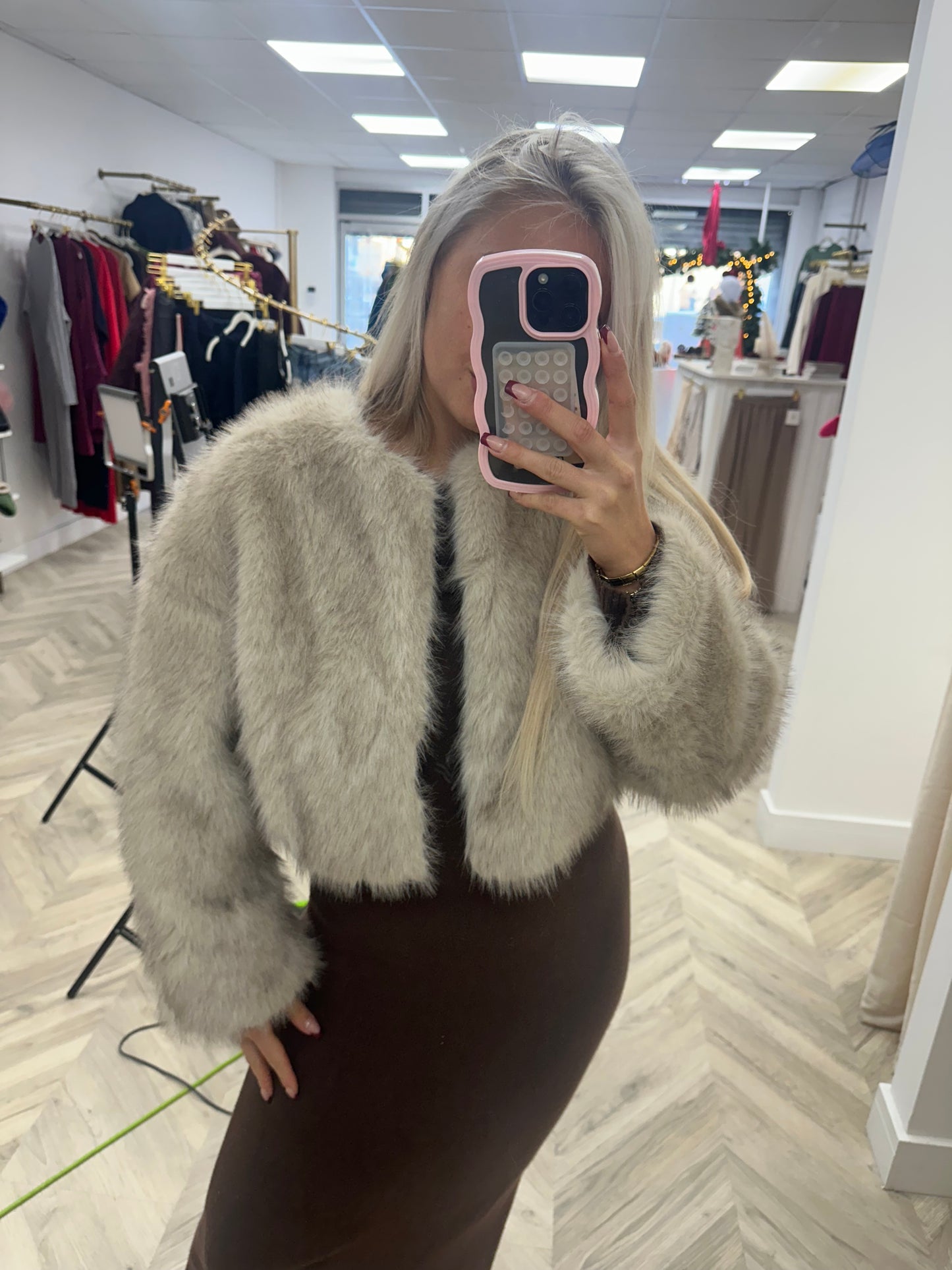 Mink Millie Cropped Fur Jacket