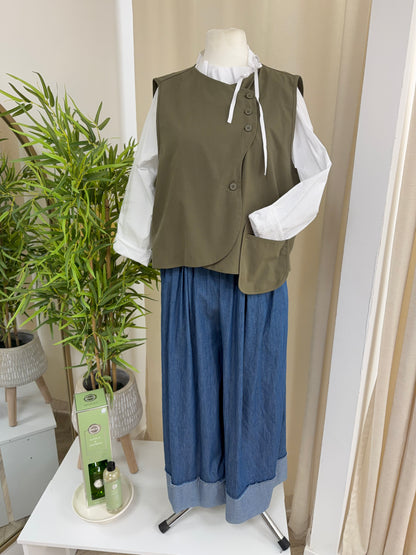 Lucy Cotton Denim Trouser