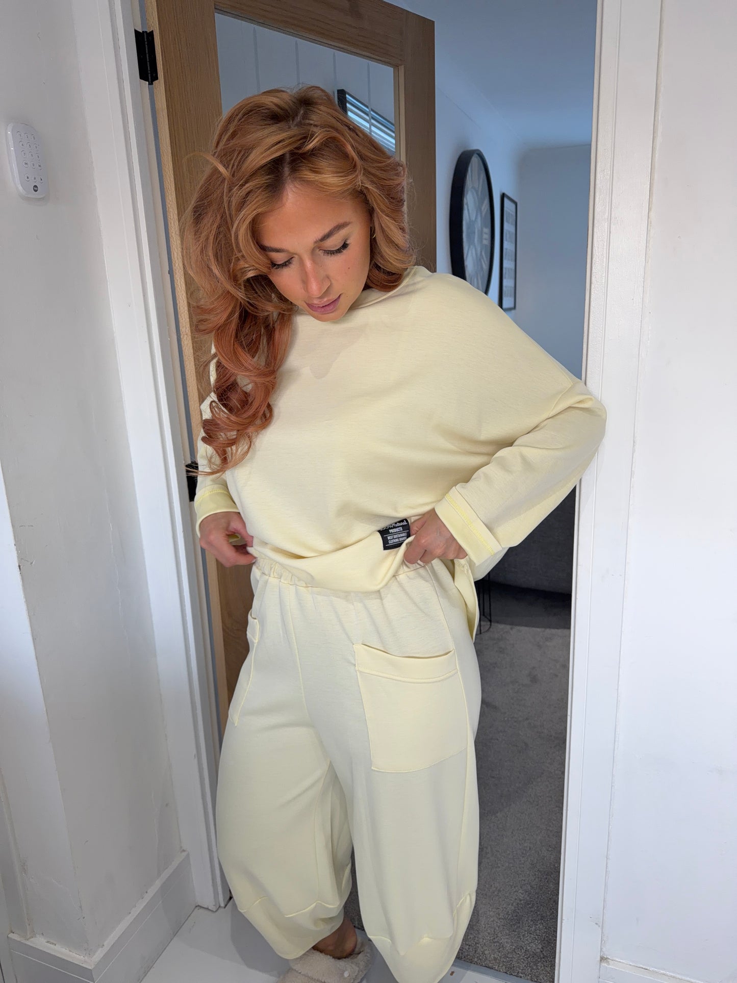 Diane Slouchy Set - Lemon