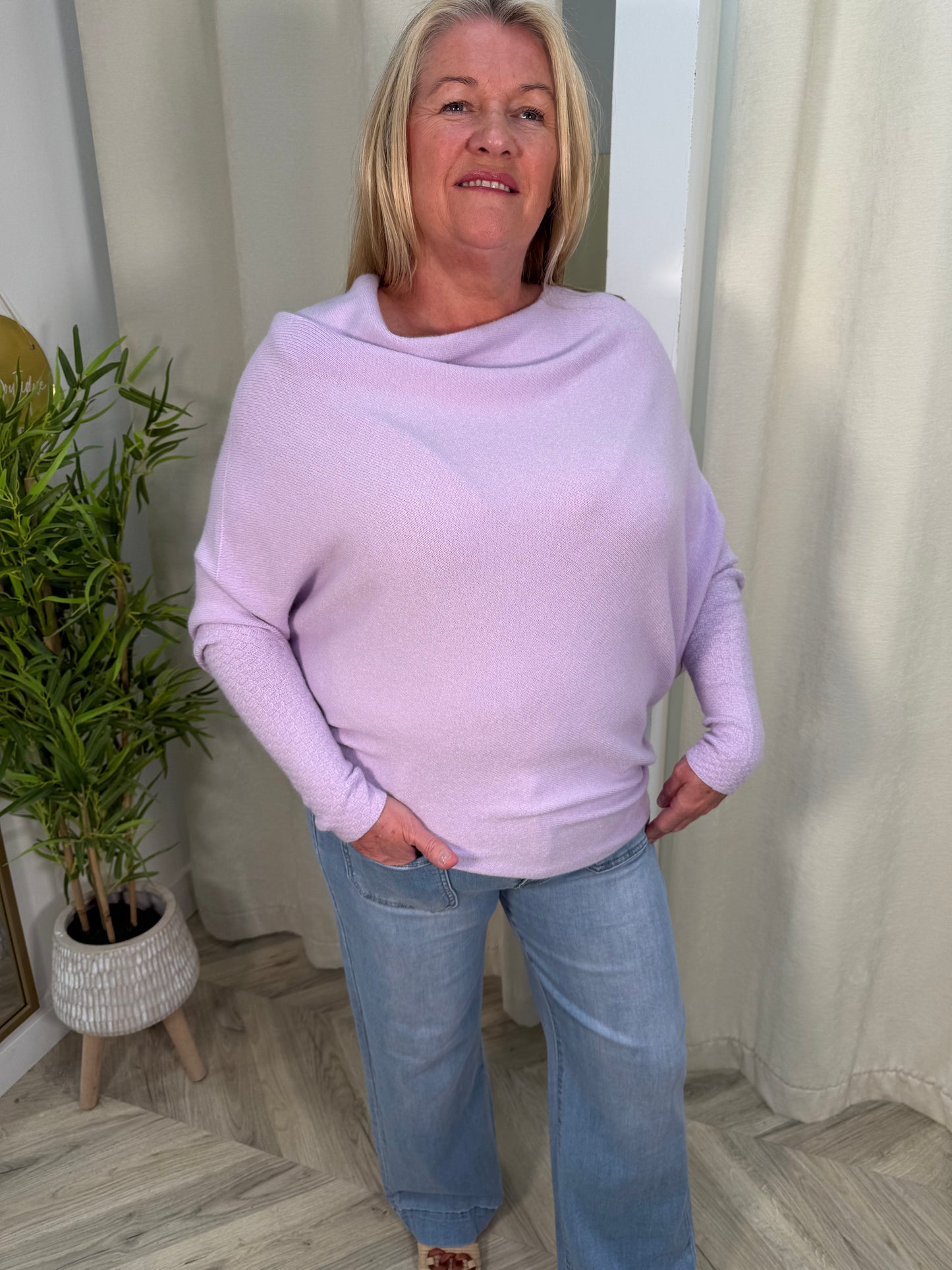 Light Lilac Erika Asymmetric Jumper