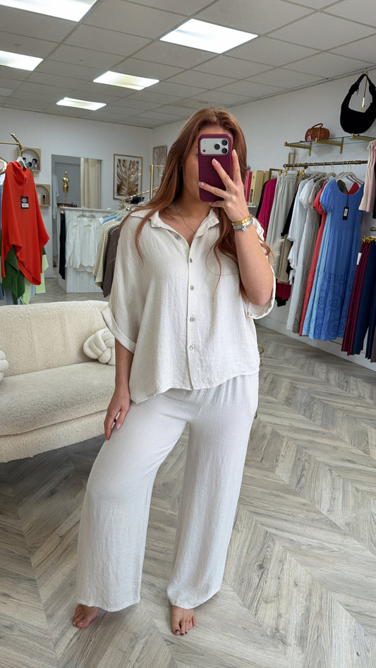 Arabella Trousers - Cream