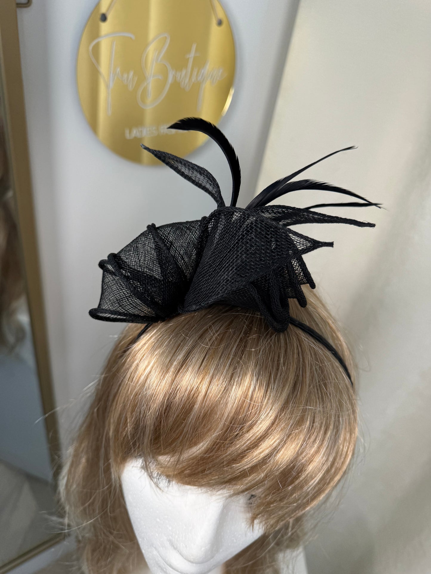 Velena Fascinator - Black