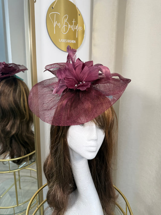 Oelna Fascinator - Burgundy