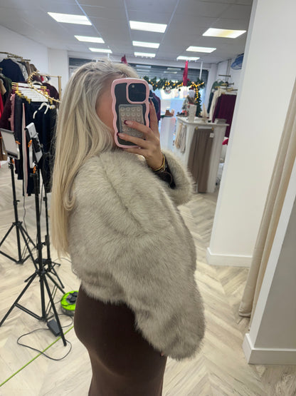 Mink Millie Cropped Fur Jacket