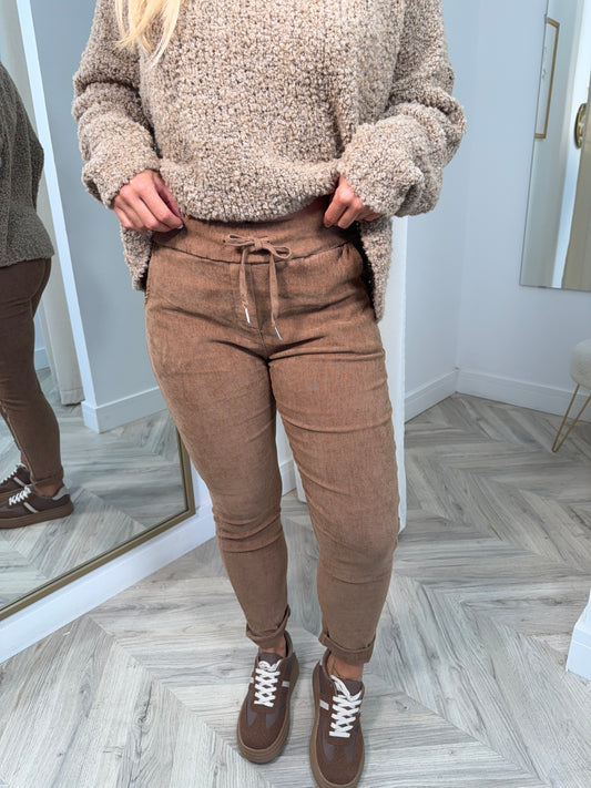 Cord Magic Pants - CARAMEL