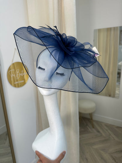 Cordilee Medium Fascinator - NAVY