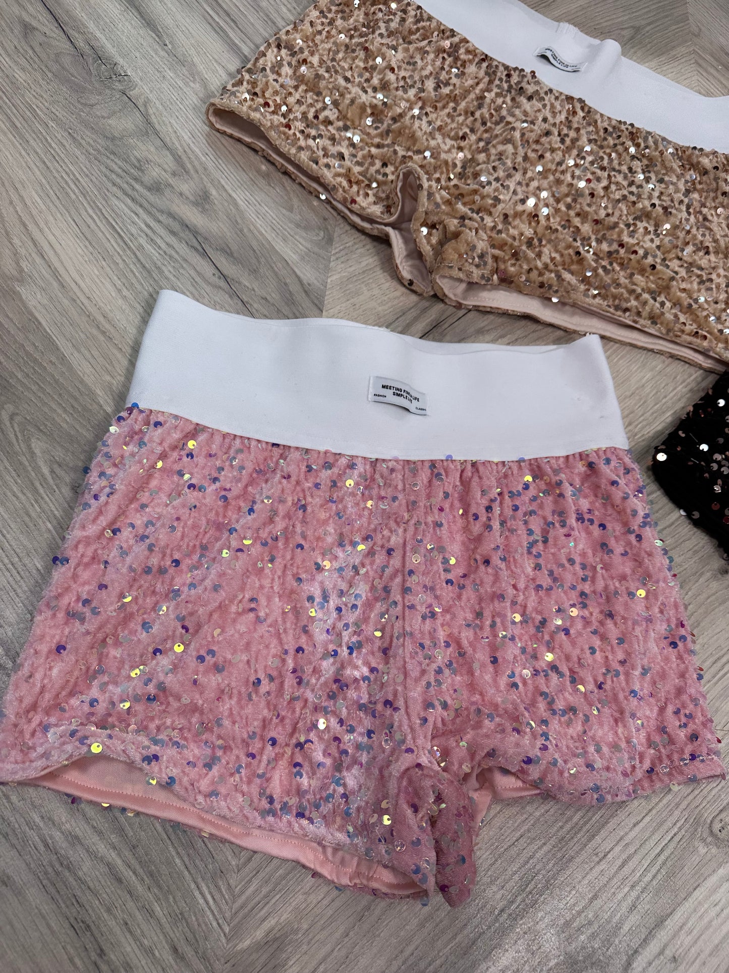 Sequin Groove Shorts