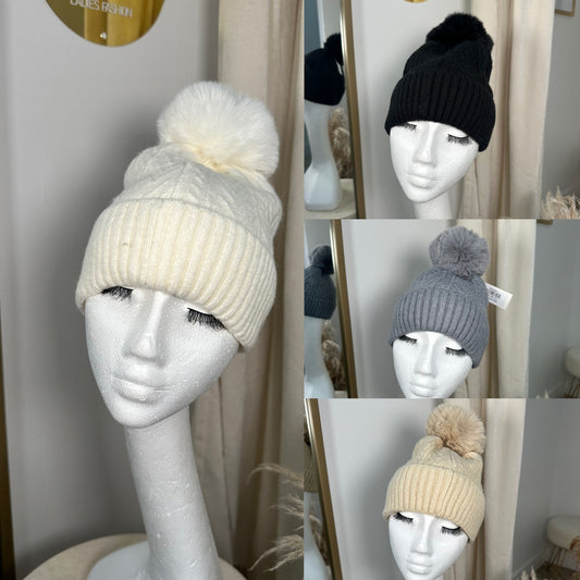 Laura Pom Pom Hats