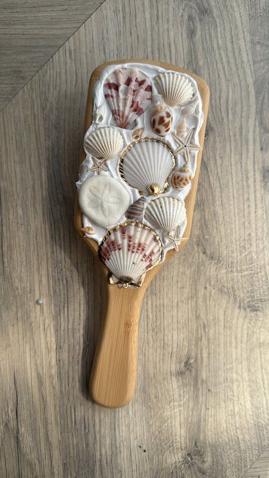 Handmade Shell Hairbrush