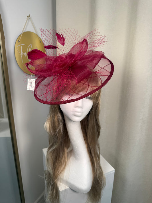 Dovie Fascinator - Burgundy