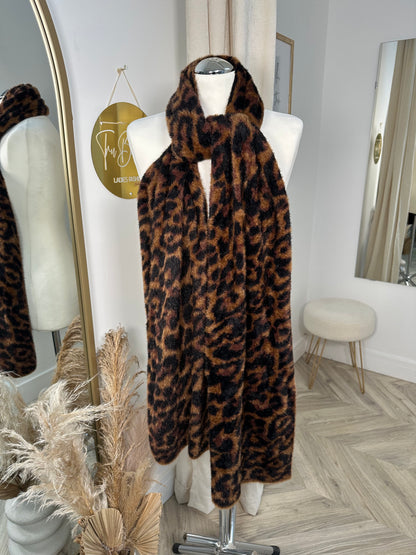 Leopard Print Soft Scarf