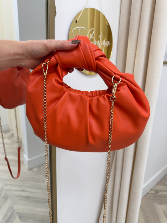 Orange Knot Handbag