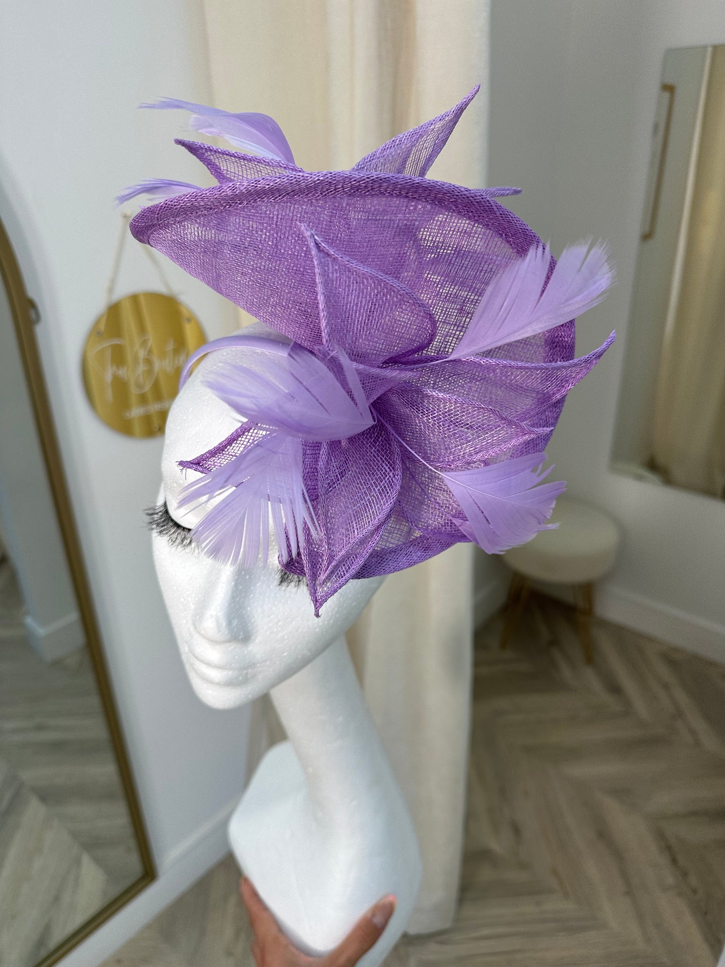 Dovie Spiral Fascinator - LILAC