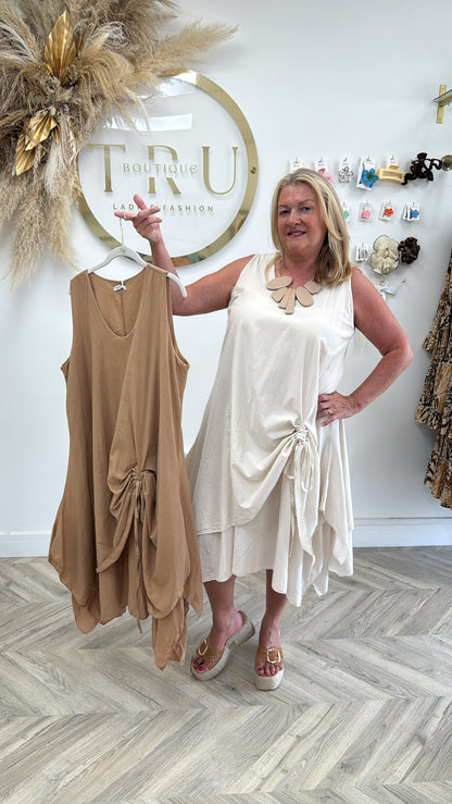 Tilly Ruched Midi Dress