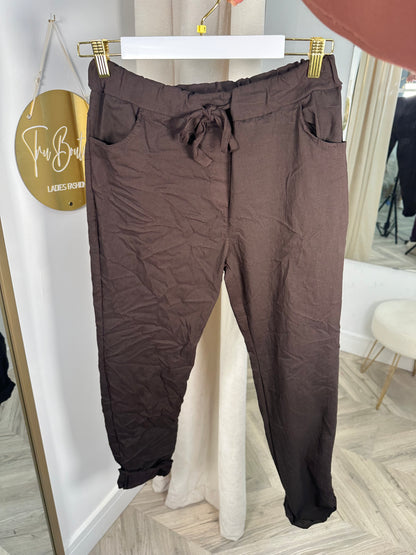 Dark Brown Magic Pants Trousers