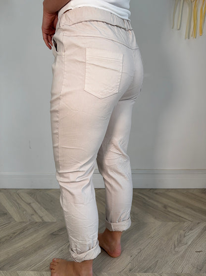 Cream Magic Pants Trousers