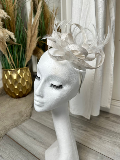 White Felicity Fascinator