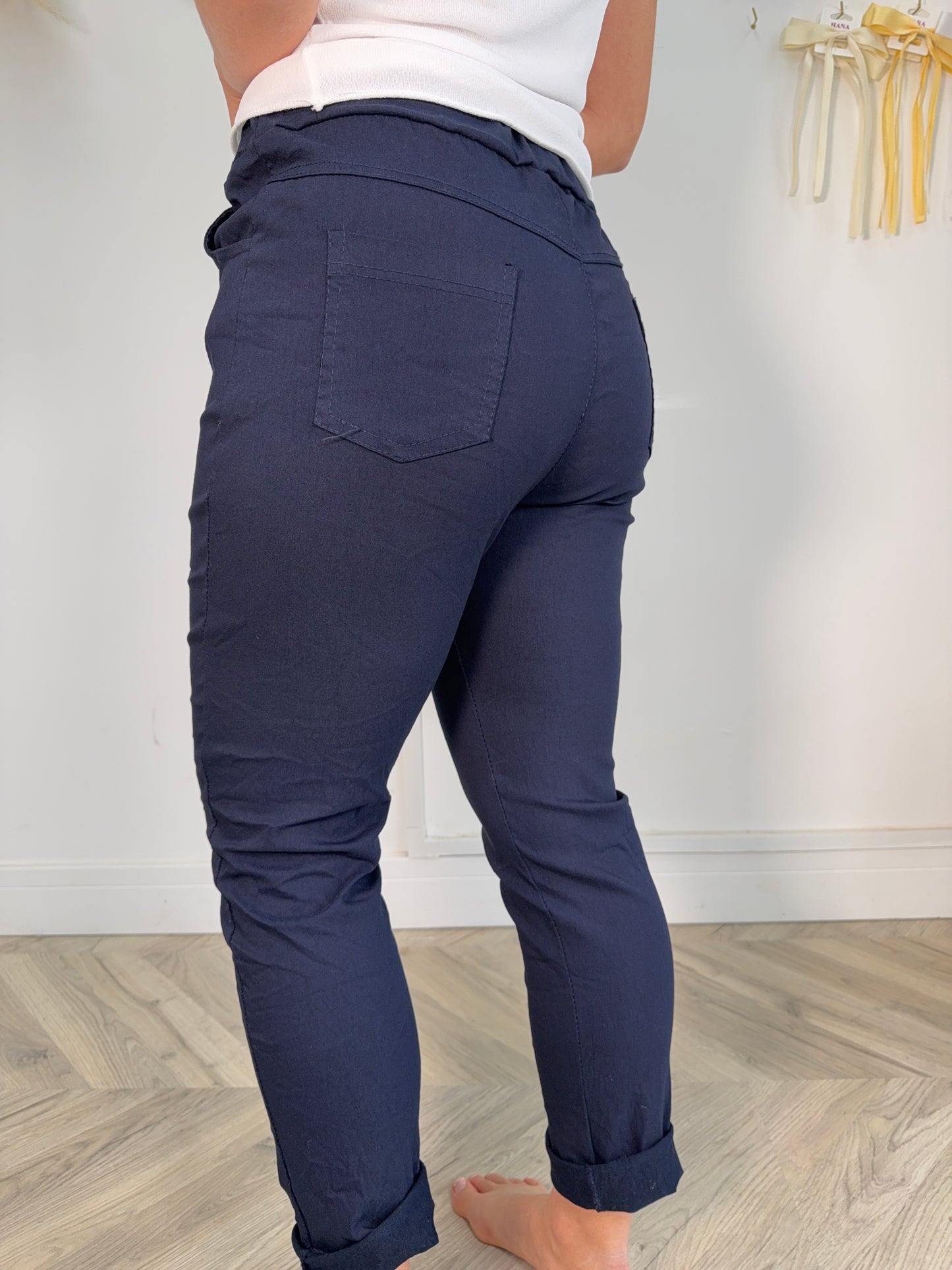 Navy Magic Pants Trousers