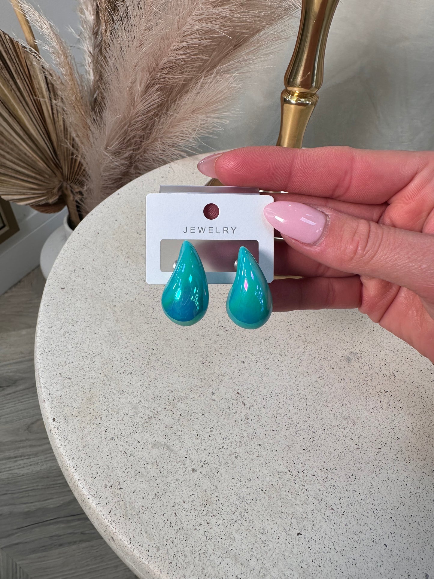 Tear Drop Earrings Turquoise