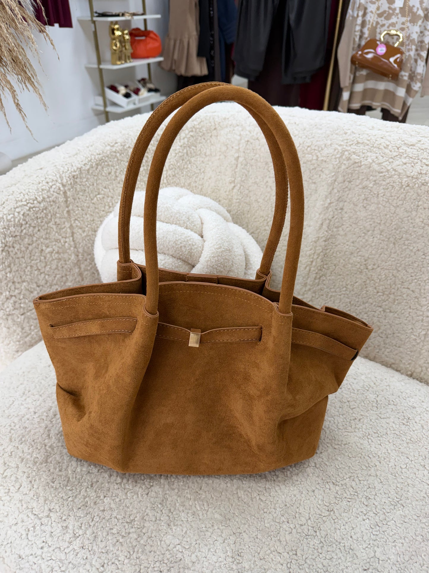 Milan Suede Everyday Tote Bag