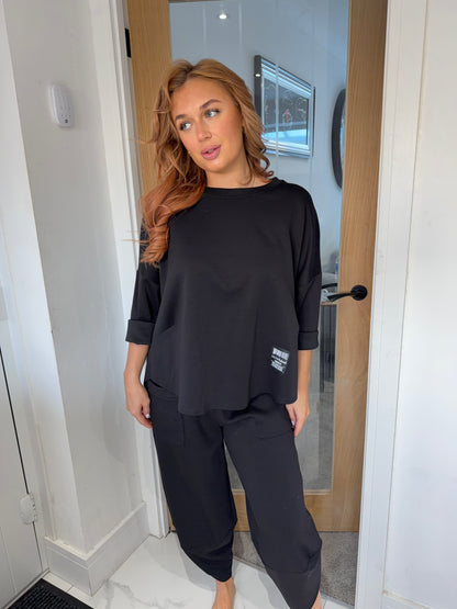 Diane Slouchy Set - Black