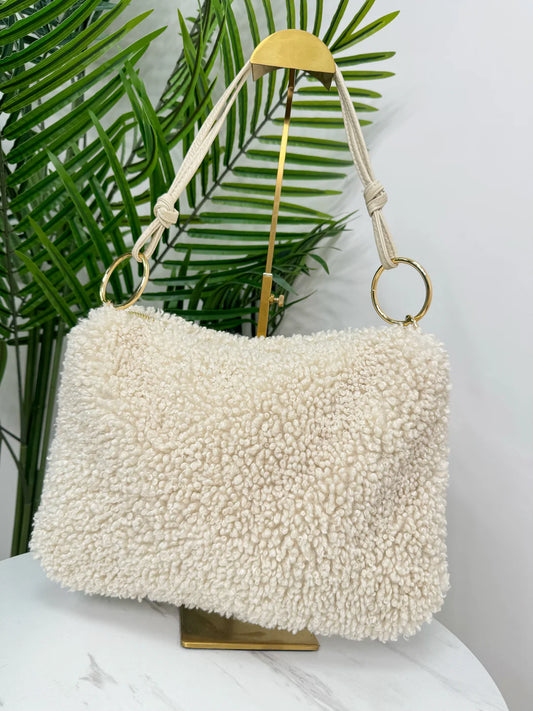 Bessie Boucle Bag - Cream