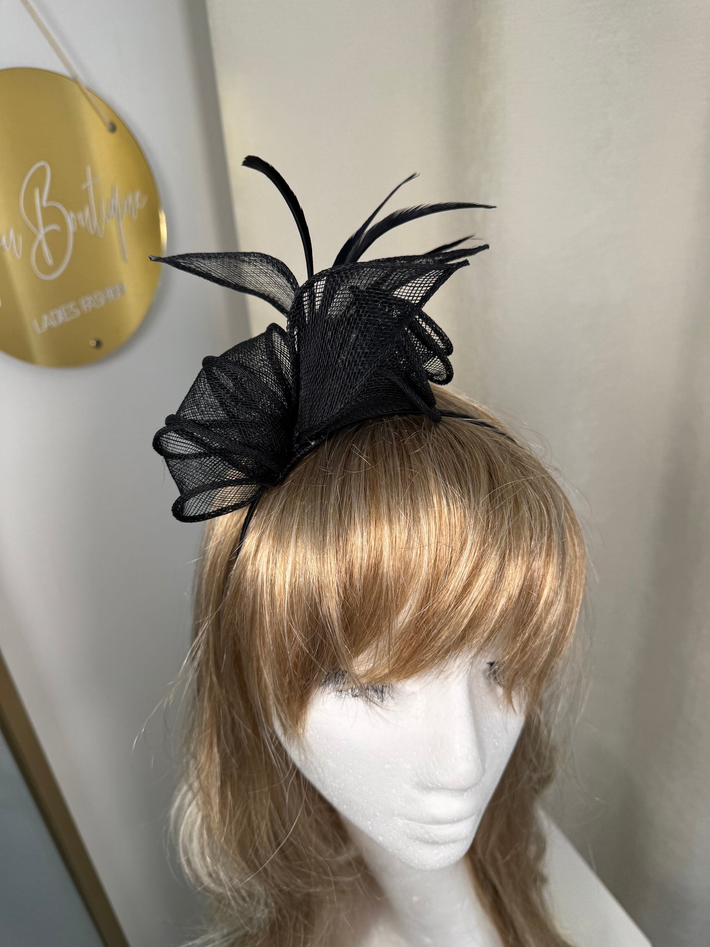 Velena Fascinator - Black