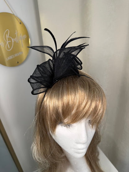 Velena Fascinator - Black