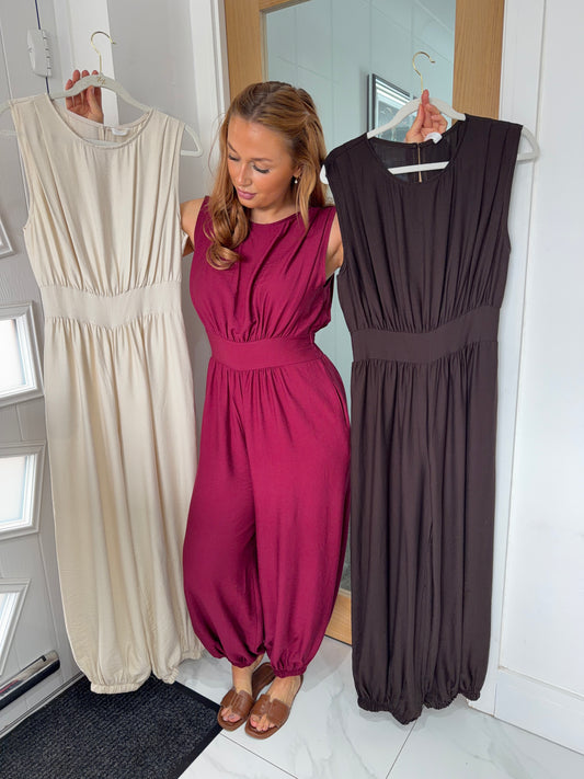 Eliana Cuffed Jumpsuits