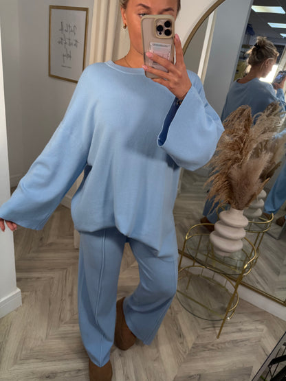 Prim Co-ord Set - Pastel Blue