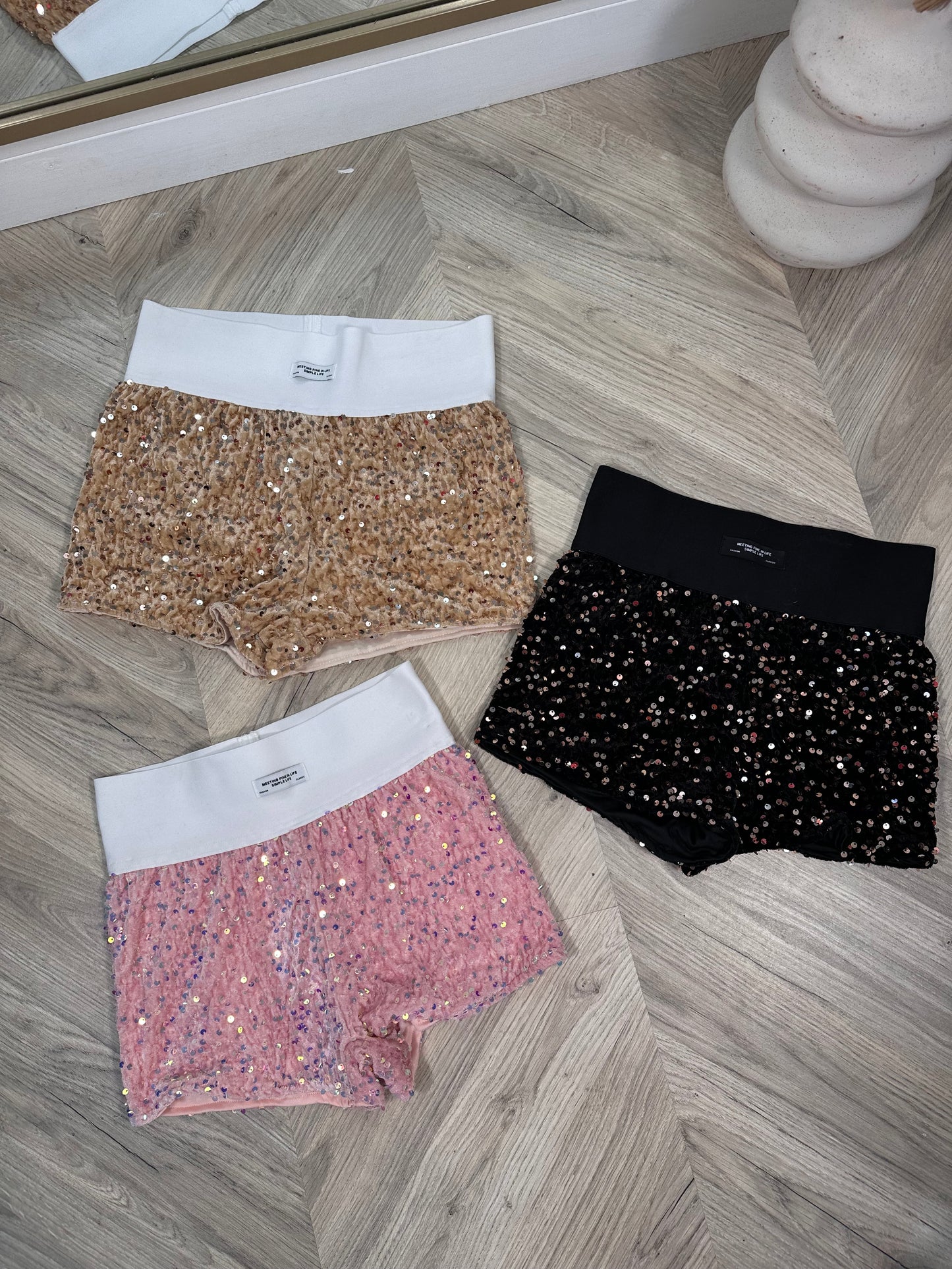 Sequin Groove Shorts