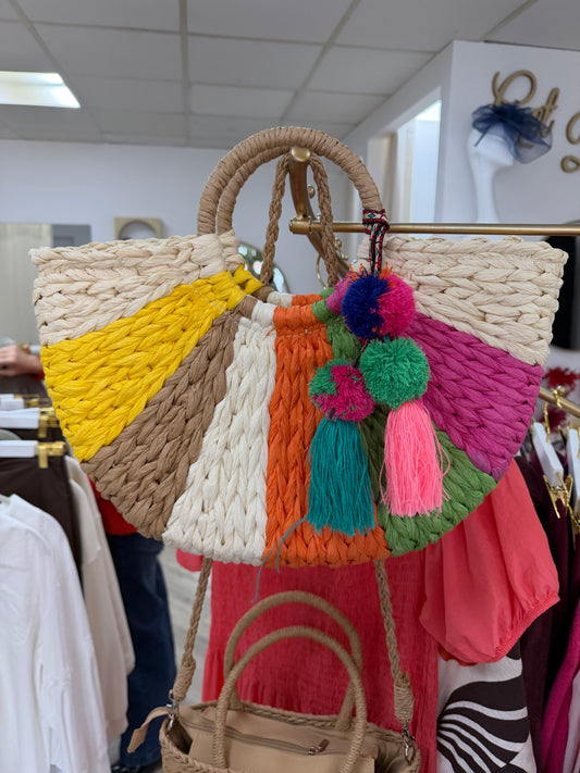 Reya Multi Crochet Handbag